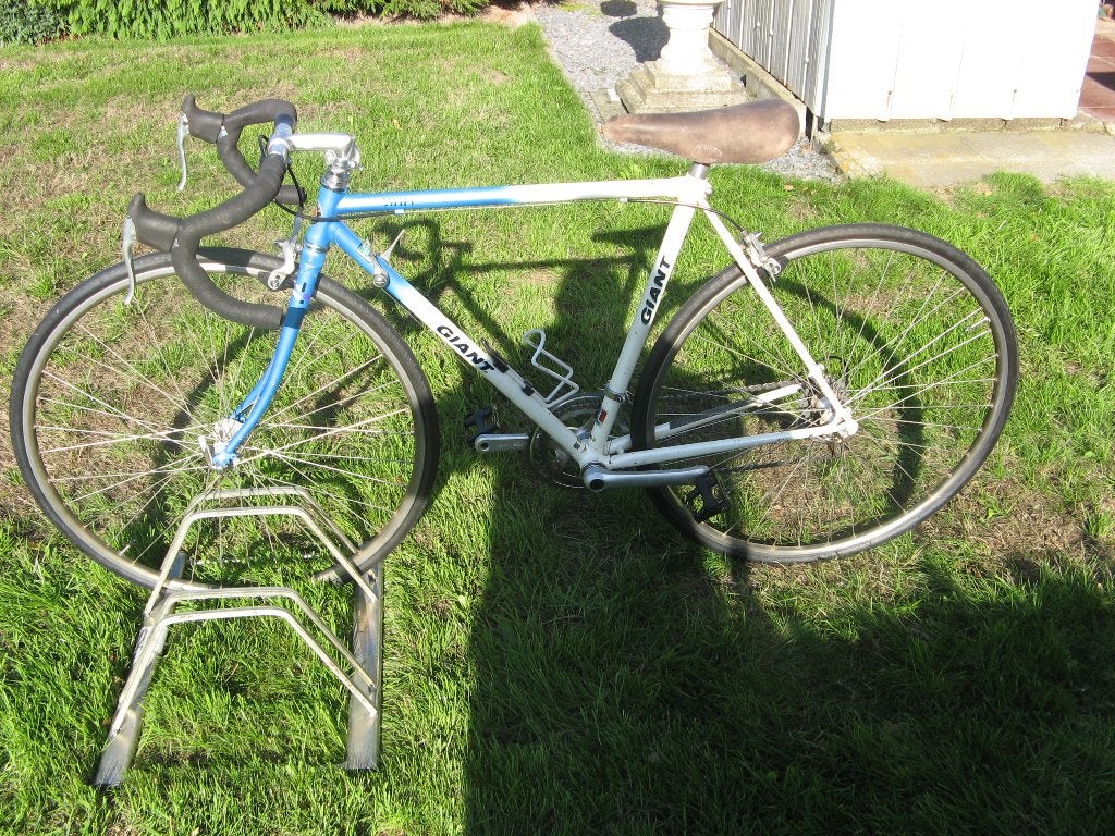 zeer mooie retro stalen koersfiets  giant 49cc, Fietsen en Brommers, Ophalen, Jaren '60 of nieuwer, Velgrem, Giant