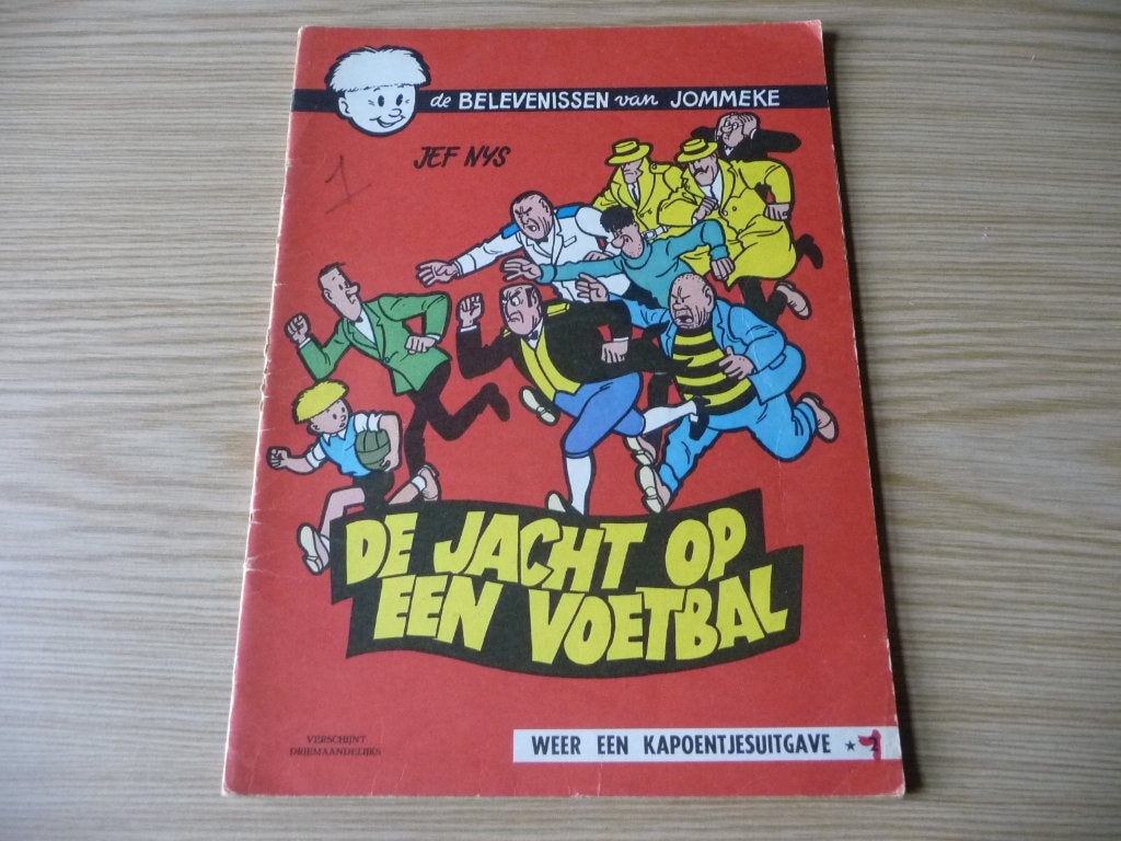 Jommeke - 1. De jacht op een voetbal (003) 1969 - € 4, Boeken, Gelezen, Eén stripboek, Jef Nys., Ophalen of Verzenden
