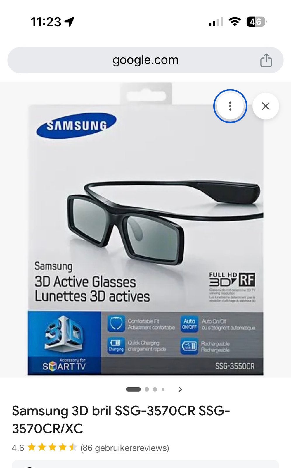 Cinq lunettes 3D Samsung, TV, Hi-fi & Vidéo, Enlèvement, Comme neuf