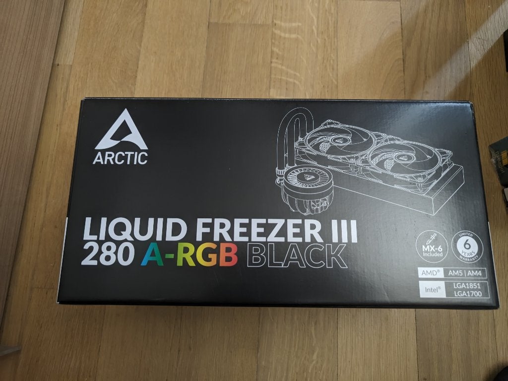 ARCTIC Liquid Freezer III 280 A-RGB (Black), Computers en Software, Computerkoelers, Ophalen, Zo goed als nieuw, Waterkoeling