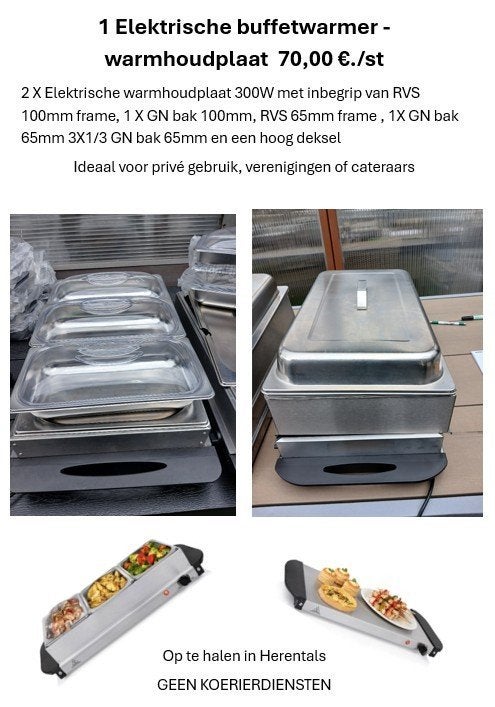 divers feest en horeca materiaal, Enlèvement, Autres types