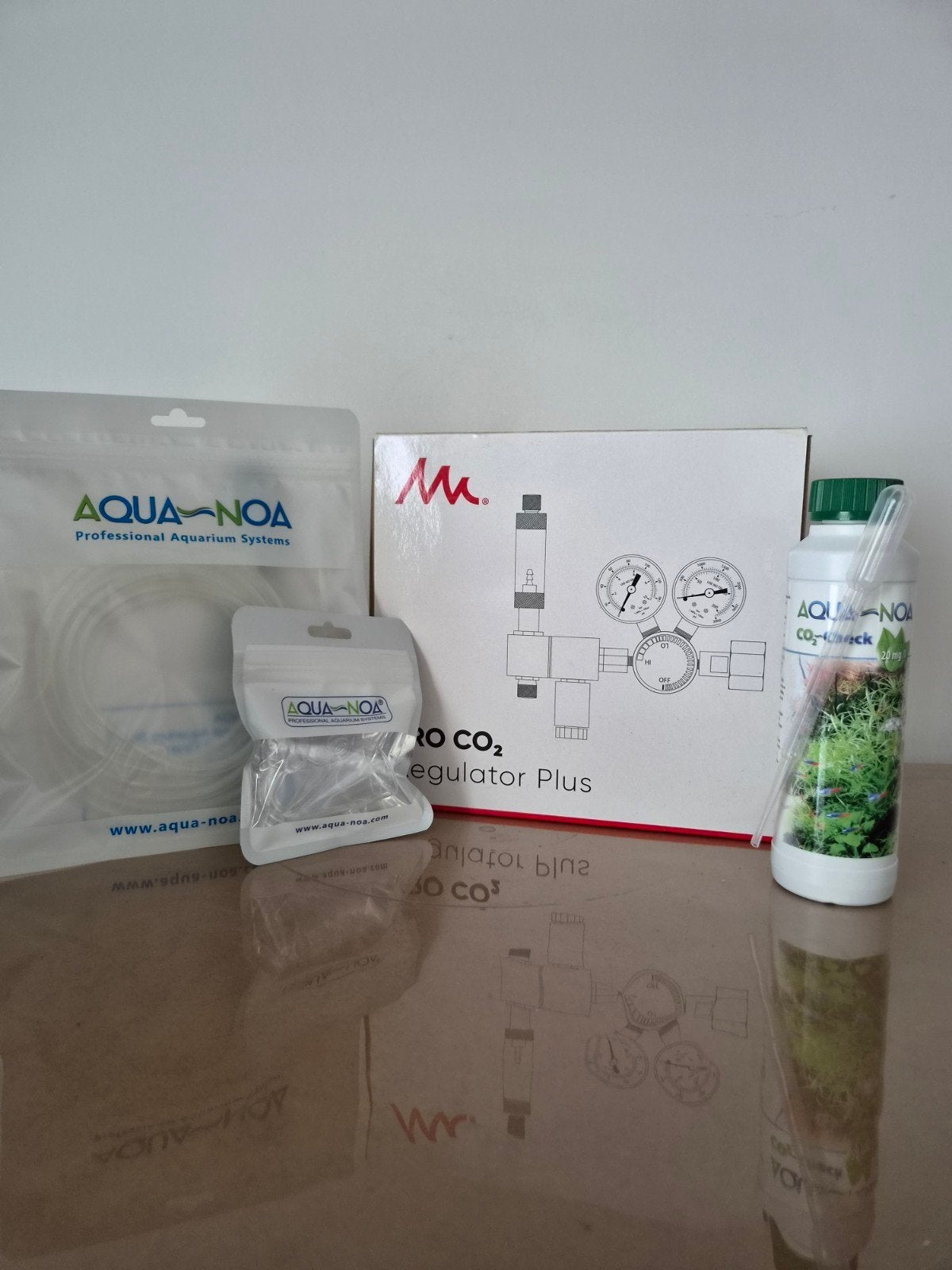 CO2 set aquarium, Ophalen