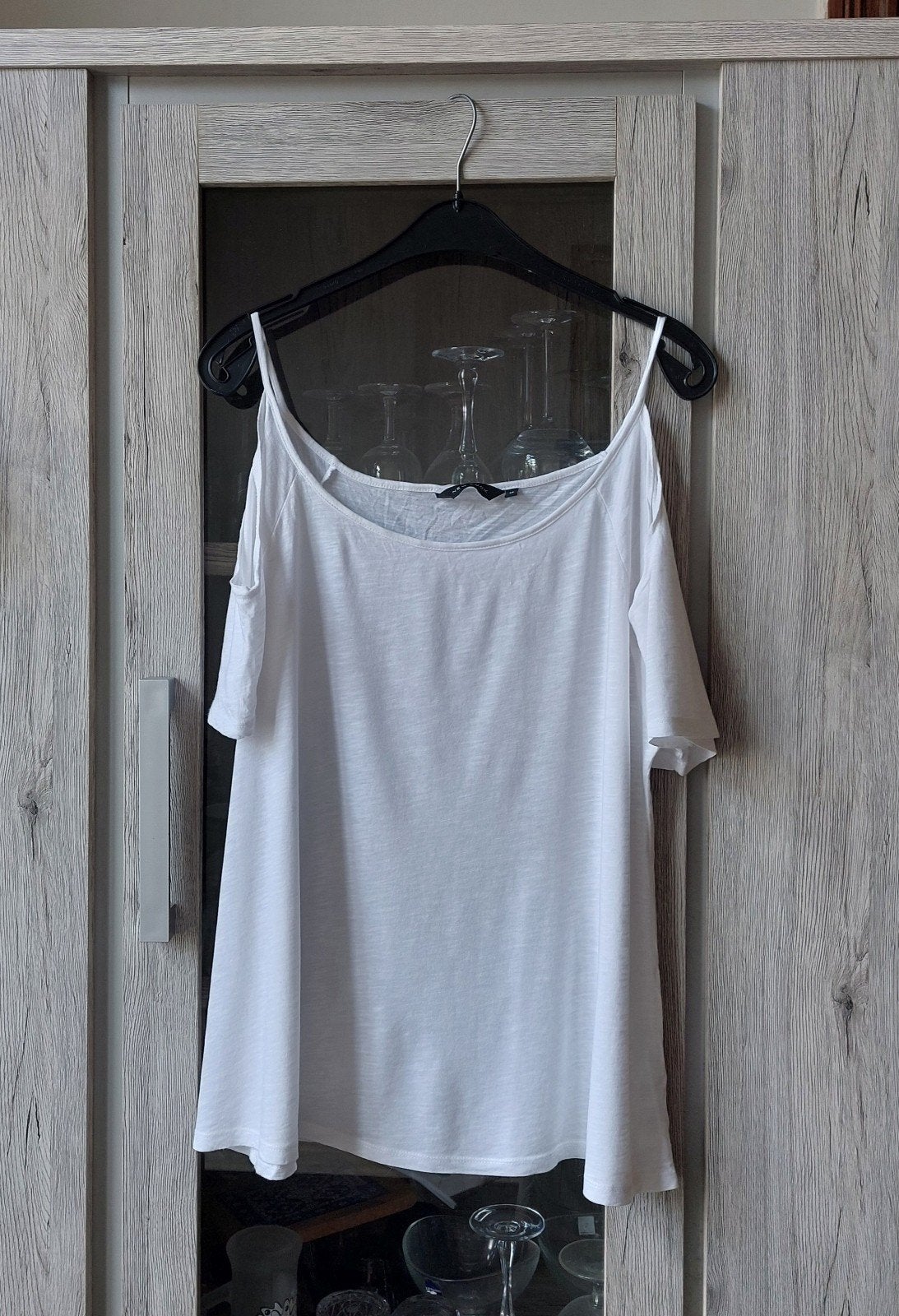 Blouse ample épaules dénudées New Look taille 14, Ophalen, Wit, Maat 42/44 (L), New look
