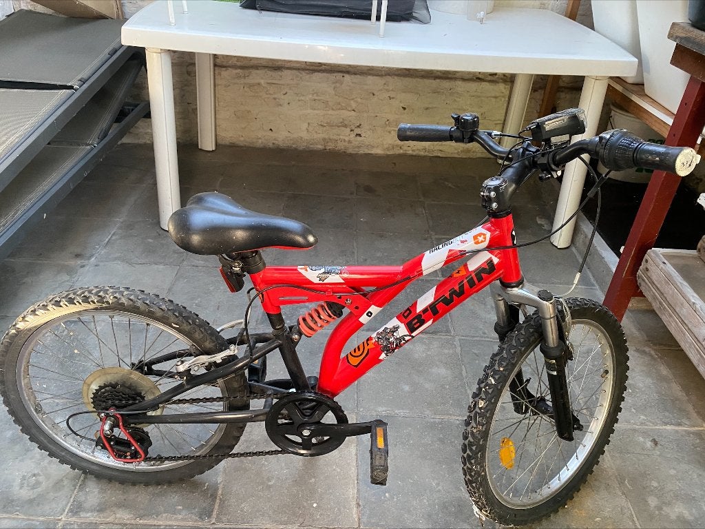 Kinderfiets btwin racing boy 520 fs, Fietsen en Brommers, Ophalen, Gebruikt, Btwin Decathlon