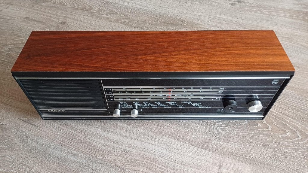 Radio vintage Philips FM-SW-LW-MW 22RB382, TV, Hi-fi & Vidéo, Radios, Utilisé, Radio, Enlèvement ou Envoi