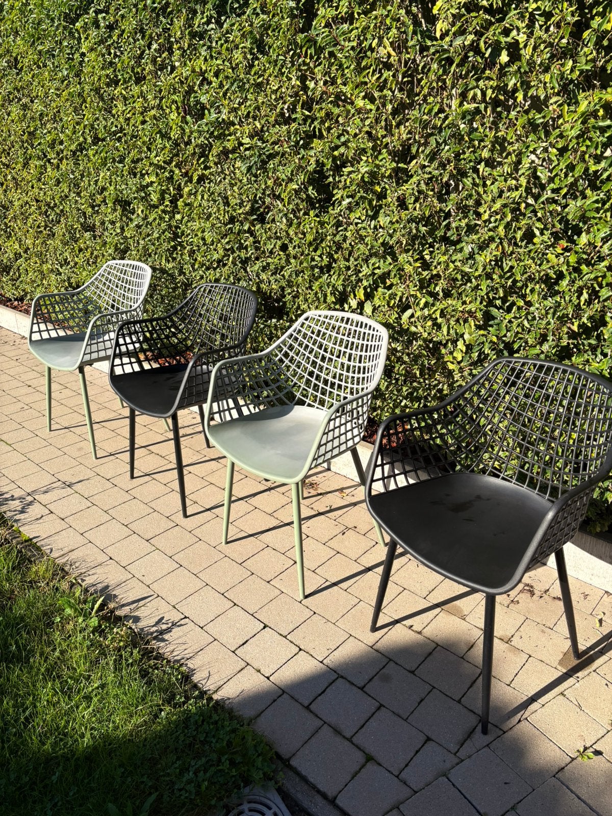 Te koop 4 stoelen voor terras, Enlèvement, Comme neuf
