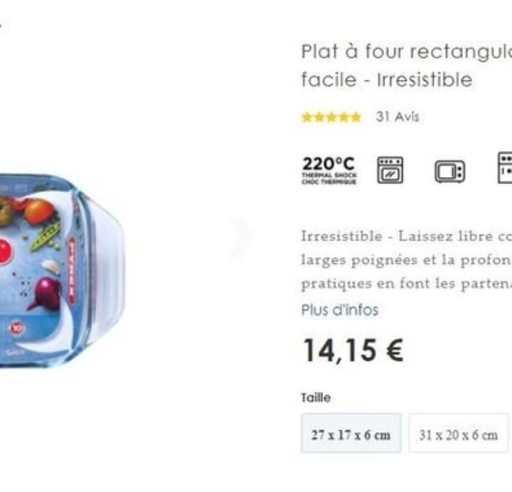Schaal Pyrex 27 x 17 x 6cm NIEUW, Huis en Inrichting, Keuken | Servies, Ophalen, Nieuw