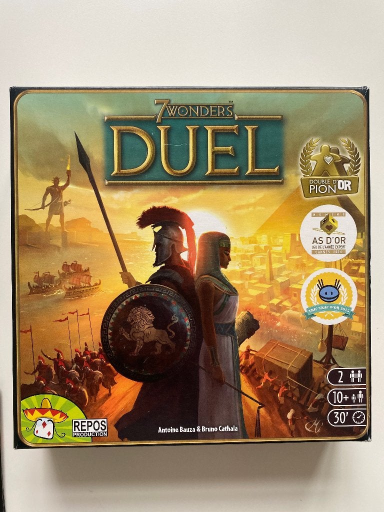 Jeu Duel 7 Wonders, 1 ou 2 joueurs, Enlèvement, Comme neuf, Repos production