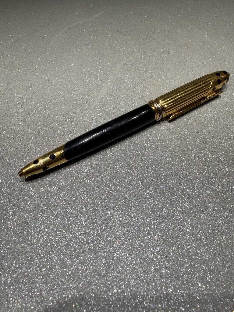 Cartier Panthère de Cartier balpen – verguld met zwarte lak, Ophalen of Verzenden, Balpen