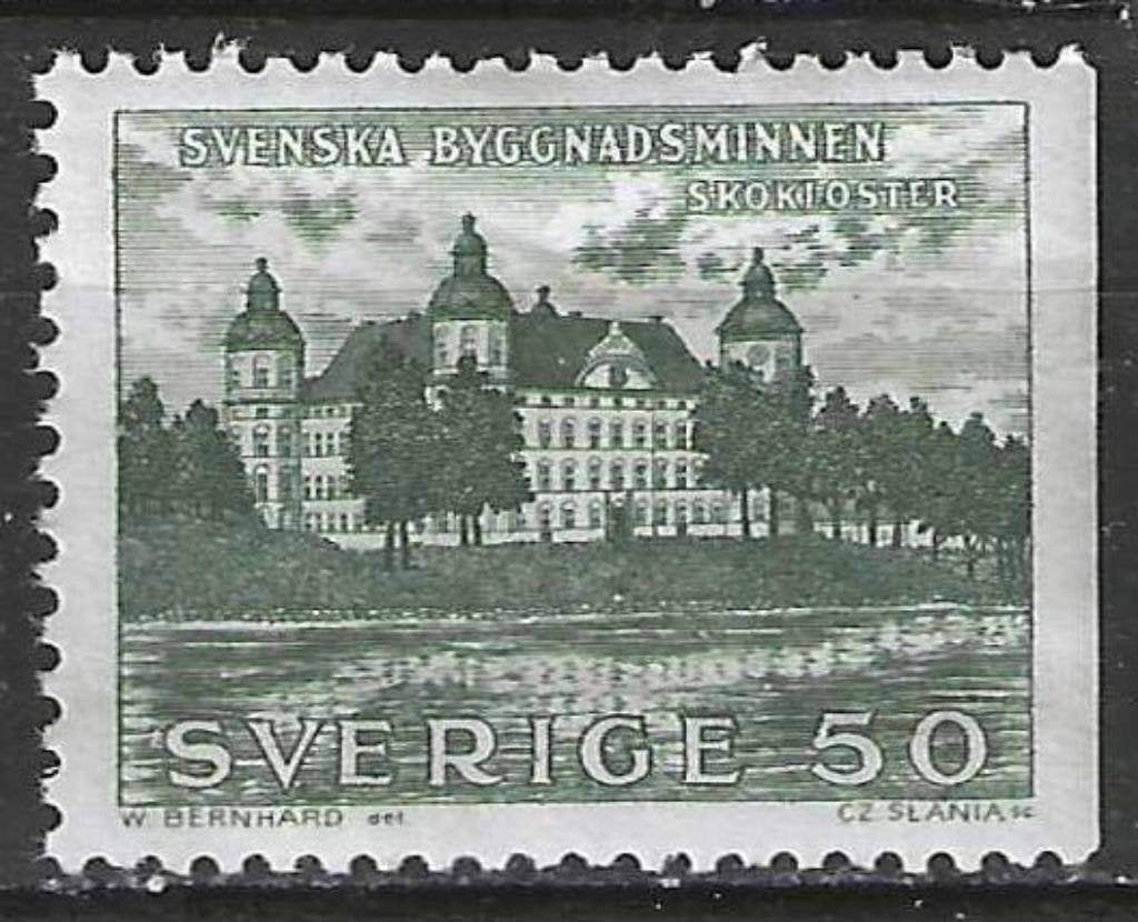 Zweden 1962 - Yvert 496a - Kasteel Skokloster - Rechts (PF), Verzenden, Zweden, Postfris