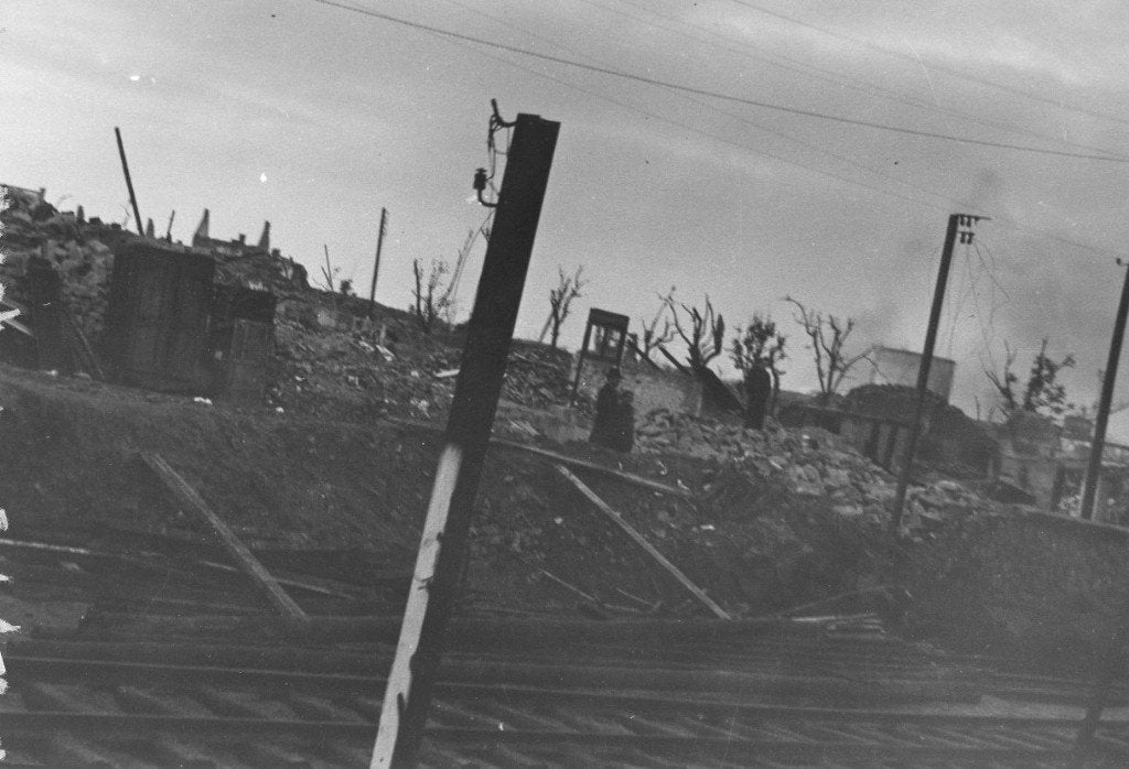 photo orig. - GI US Army - destruction en Allemagne - SGM, Collections, Envoi, Armée de terre, Photo ou Poster