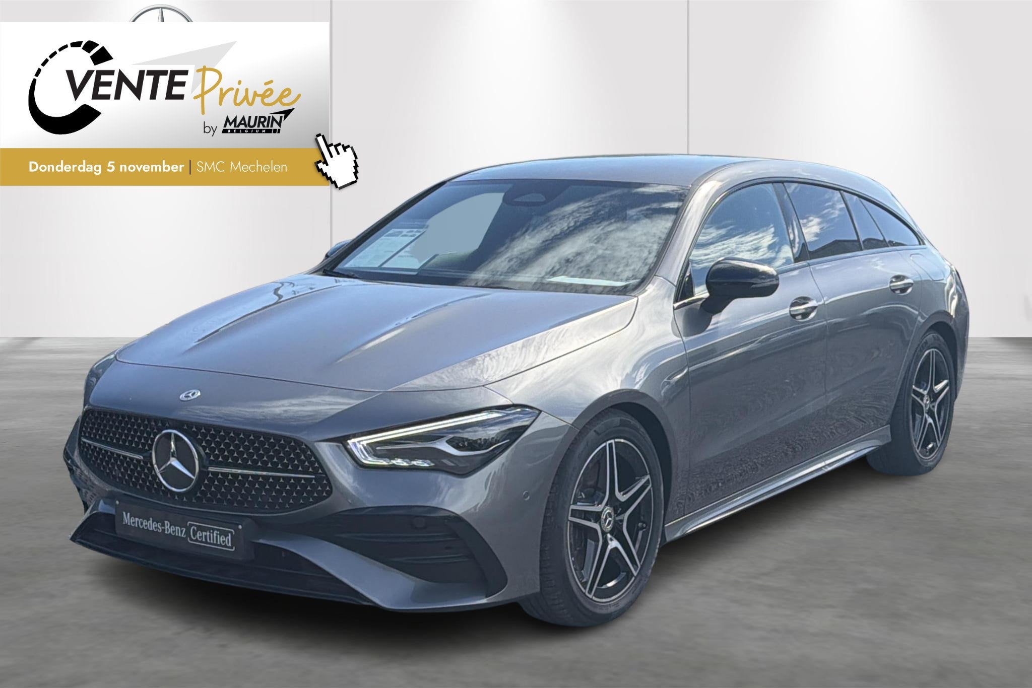 Mercedes-Benz CLA-Klasse Shooting Brake 200 AMG-line, Entreprise, Noir, Automatique, 1600 kg