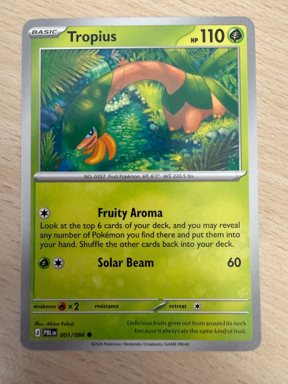 Tropius 001 Pitch Black, Hobby en Vrije tijd, Ophalen, Zo goed als nieuw