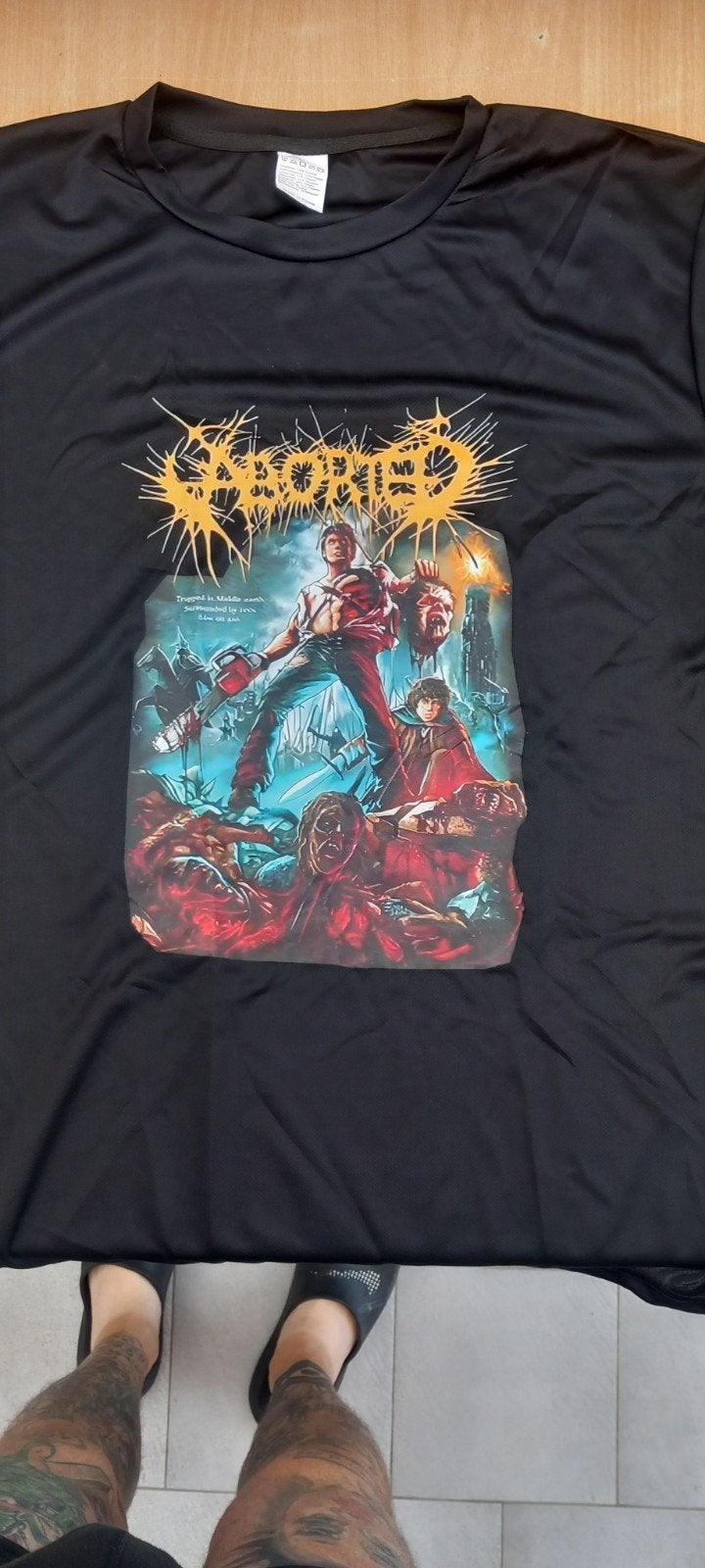 T shirt aborted maat L, Ophalen of Verzenden