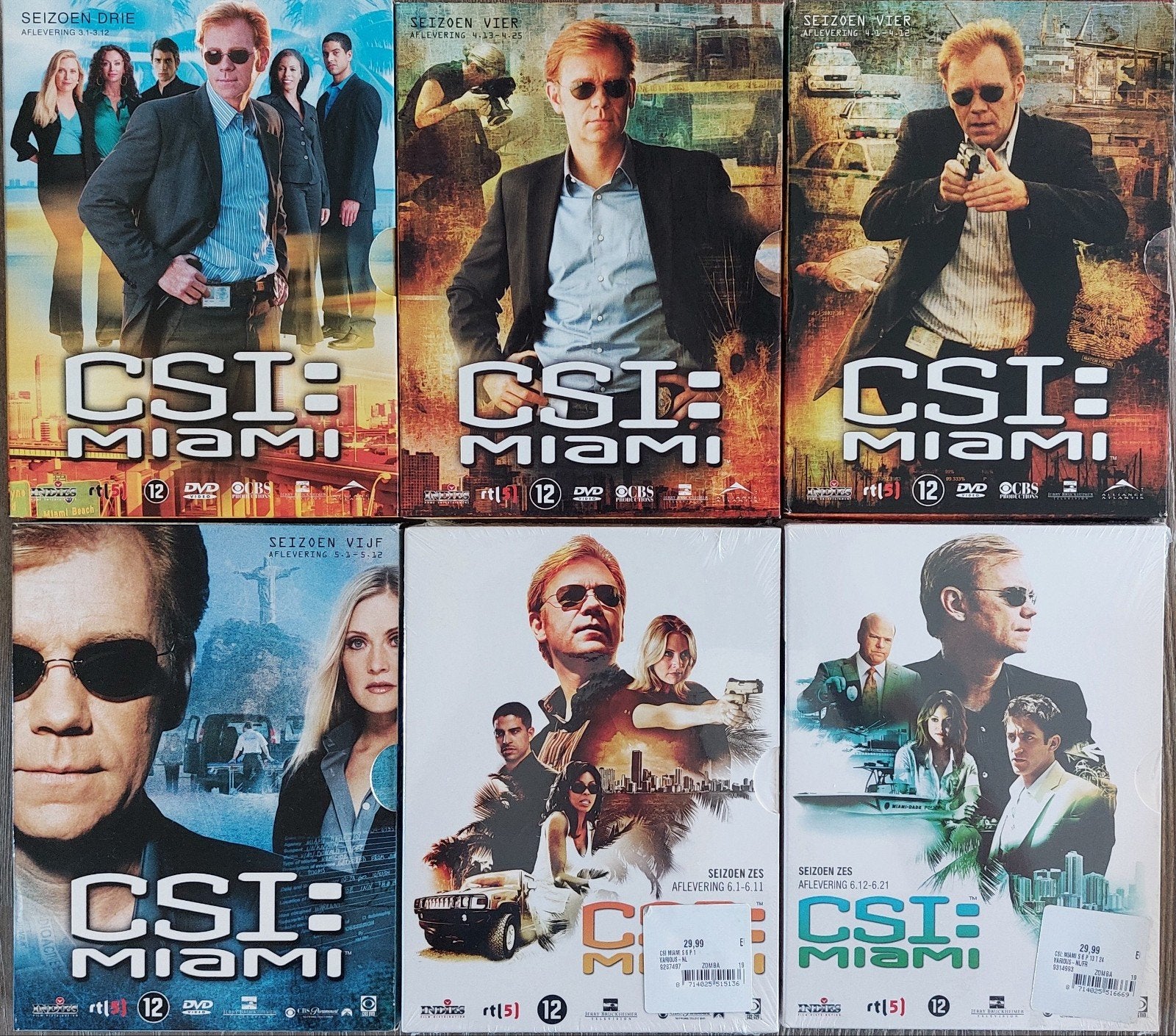 CSI Miami & CSI NY - vanaf 2 euro/stuk, Cd's en Dvd's, Ophalen