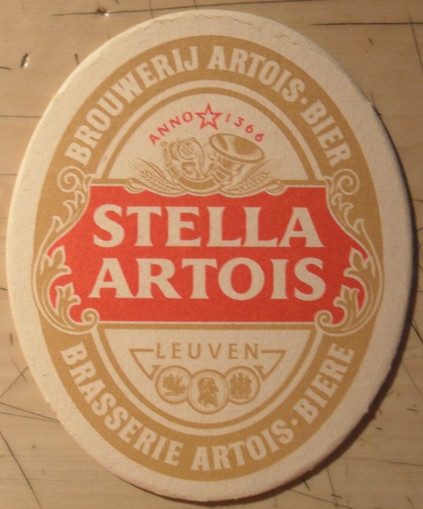 Sous-bock Stella Artois "la bière du pays de la bière", Verzamelen, Ophalen of Verzenden, Viltje(s), Stella Artois