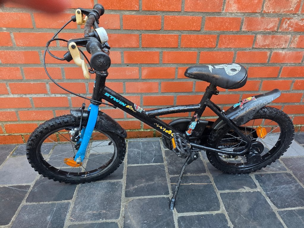 Jongensfiets 16 inch, Frein sur jante, Enlèvement, Utilisé, Frein à main