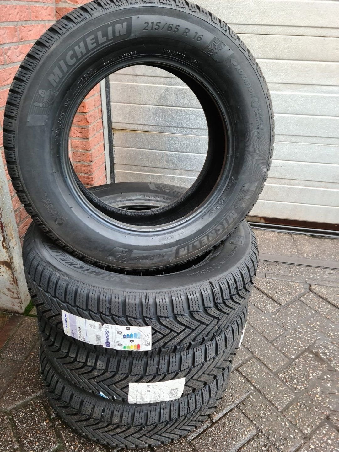 Nieuwe set 4x 215/65/16 Michelin Alpin 6 winterbanden, Auto-onderdelen, Banden en Velgen, -, Nieuw, Band(en), -