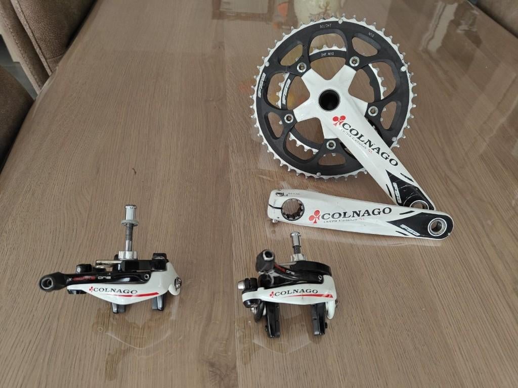 Set de pédales + kit de freins Colnago, Enlèvement ou Envoi, Utilisé, Racefiets, Colnago