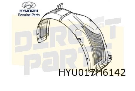 Hyundai i20 (1/15-11/20) wielkuip Rechts Origineel! 86812C80, Neuf, -, -, Garde-boue