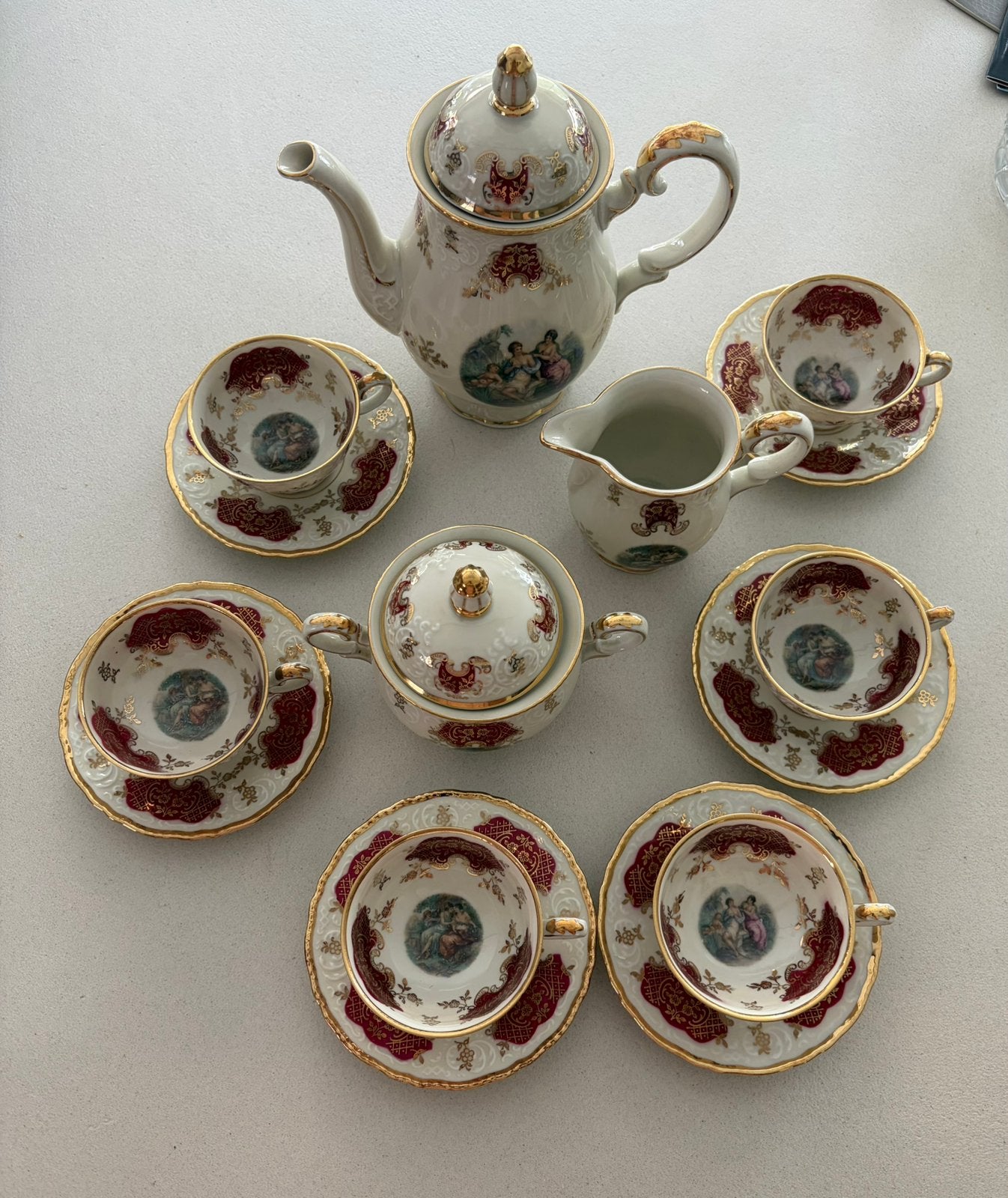 Theeservies scherzer, Antiek en Kunst, Ophalen