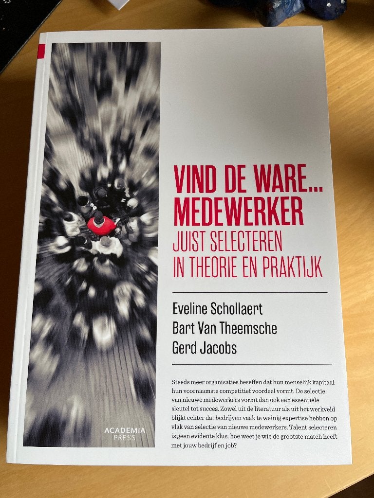 Vind de ware medewerker, Livres, Schollaert, Comme neuf, Psychologie sociale, Enlèvement