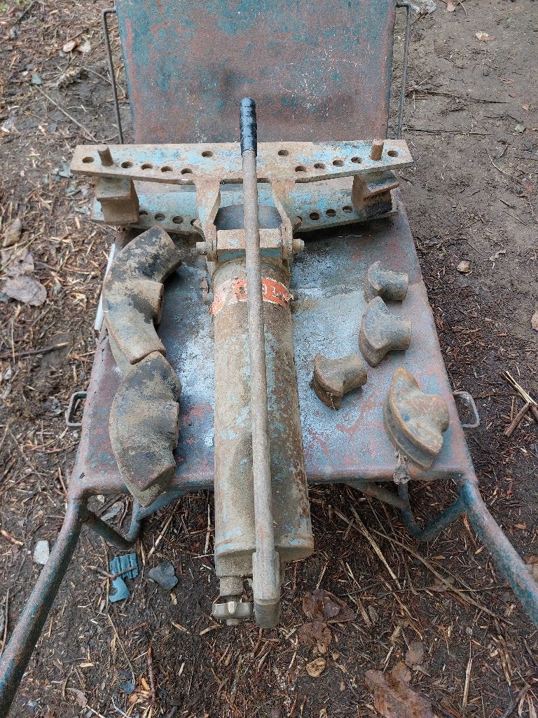 Hydraulische buigmachine (Pijpenbuiger), Doe-het-zelf en Bouw, Ophalen, Gebruikt