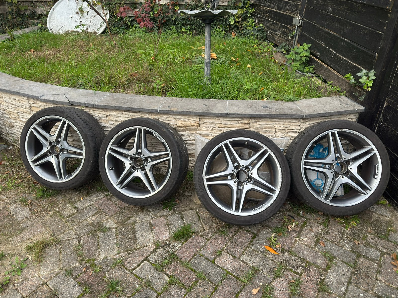 Origineel AMG /// velgen met banden, Auto-onderdelen, Banden en Velgen, Ophalen, Zomerbanden, Band(en)