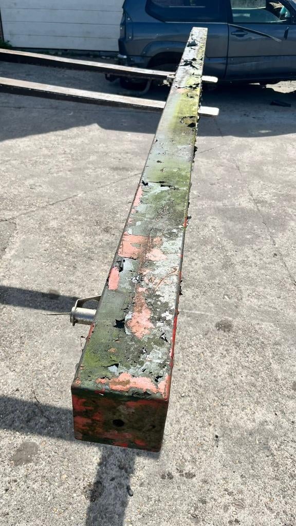 Stalen kokerbalk 410 cm zwaar profiel, Doe-het-zelf en Bouw, Metalen, Gebruikt, IJzer, Ophalen