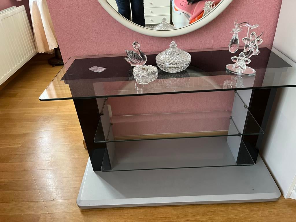 Meuble TV en parfait état, Ophalen, Zo goed als nieuw, Glas