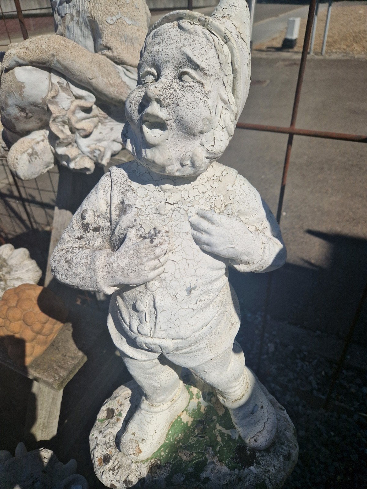 cemment oude kabouters(2st) 55cm  €25 pst, Tuin en Terras, Tuinbeelden, Ophalen