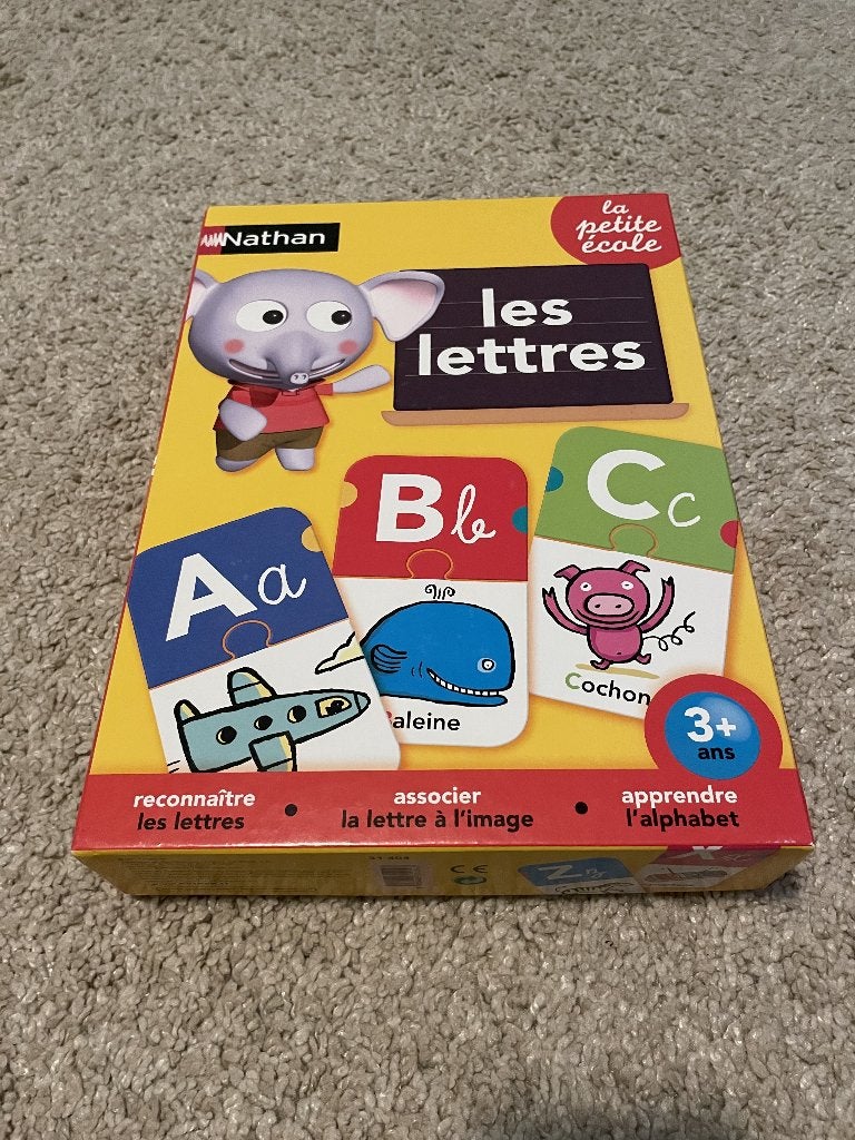 Nathan Les lettres-la petite école FR, Ophalen, Nieuw, Puzzelen