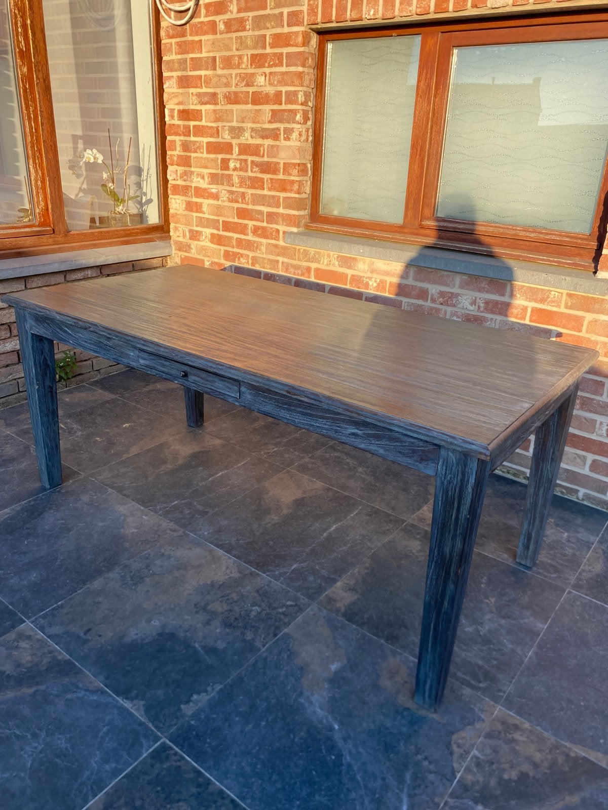 Table à manger artisanale, Maison & Meubles, Enlèvement, Comme neuf