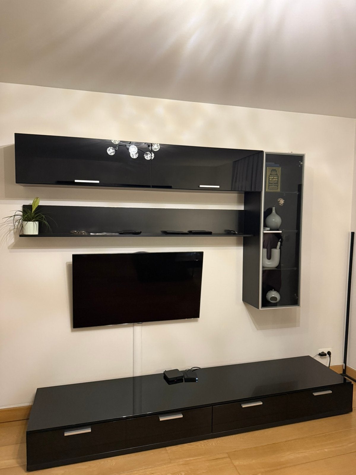 Set Meuble TV, Enlèvement, Comme neuf, Verre