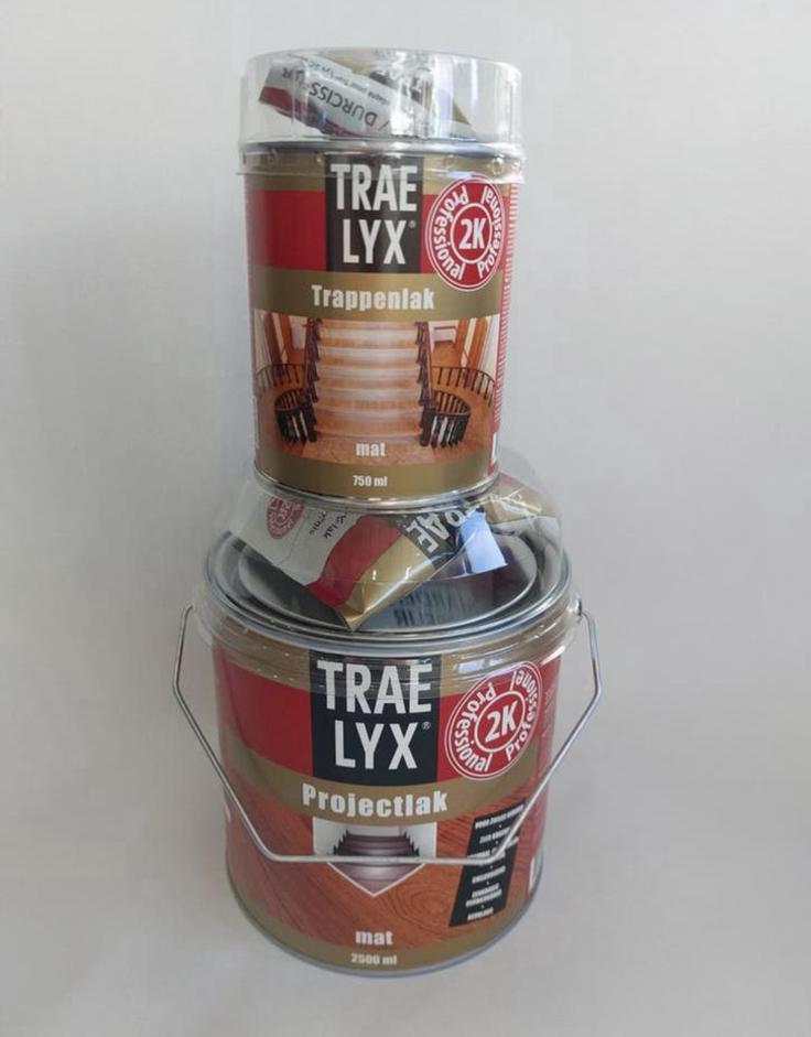 Trae Lyx 2-componenten traplak kleurloos kras-en slijtvast, Hobby en Vrije tijd, Schilderen, Ophalen of Verzenden, Nieuw