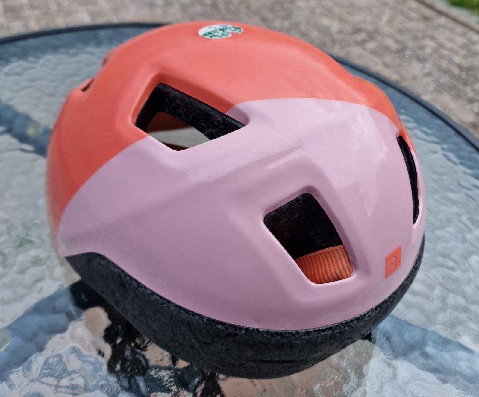 Fietshelm meisjes, maat 53-56, Fietsen en Brommers, Fietsaccessoires | Fietshelmen, Ophalen, Gebruikt, Meisje