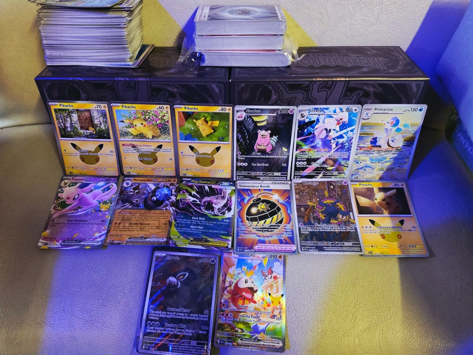 pokemonkaarten 30th celebration en pitch black, Ophalen