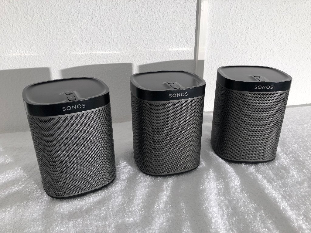 3 X Sonos Play 1 zwart ( prijs per stuk ), Audio, Tv en Foto, Ophalen of Verzenden, Zo goed als nieuw, Stereo speakers, Sonos