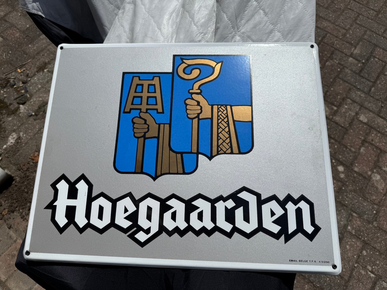Email bord Hoegaarden, Verzamelen, Ophalen, Nieuw