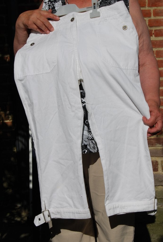 Pantacourt M&S taille 38, Maat 38/40 (M), Wit, Nieuw, Ophalen of Verzenden