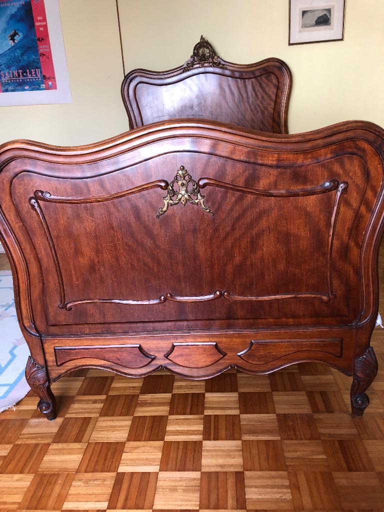 Eenpersoons bed, Ophalen, 100 cm, Eenpersoons, Bruin