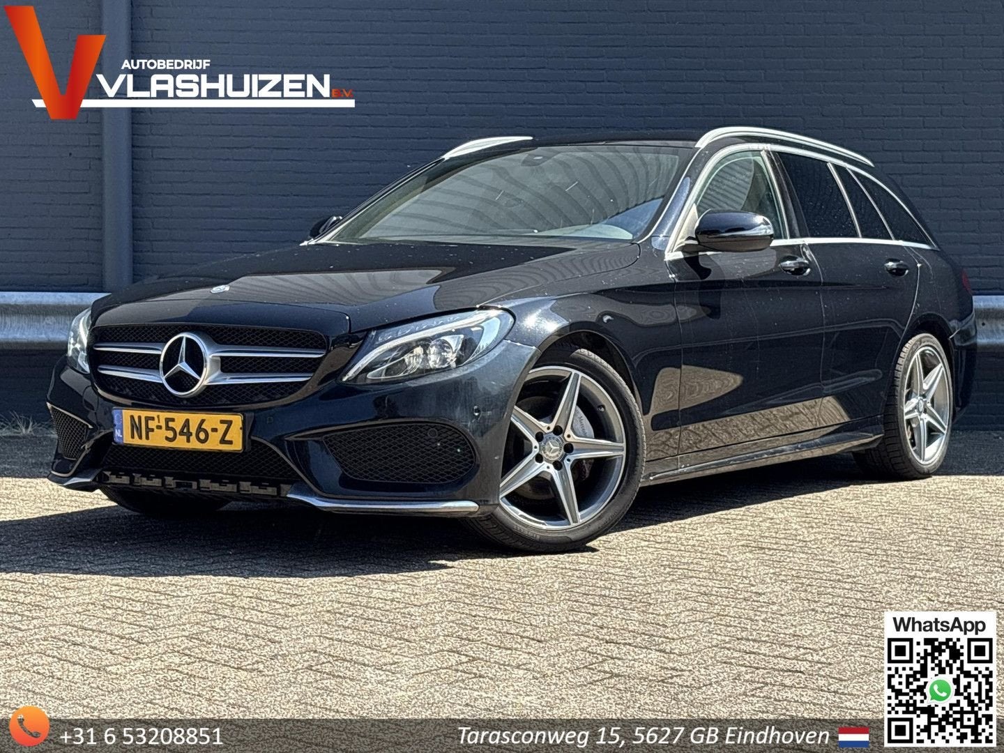 Mercedes-Benz C 180 Estate AMG Sport Edition | € 7.400,- NET, Auto's, Mercedes-Benz, Zwart, Zwart, Bedrijf, 130 g/km