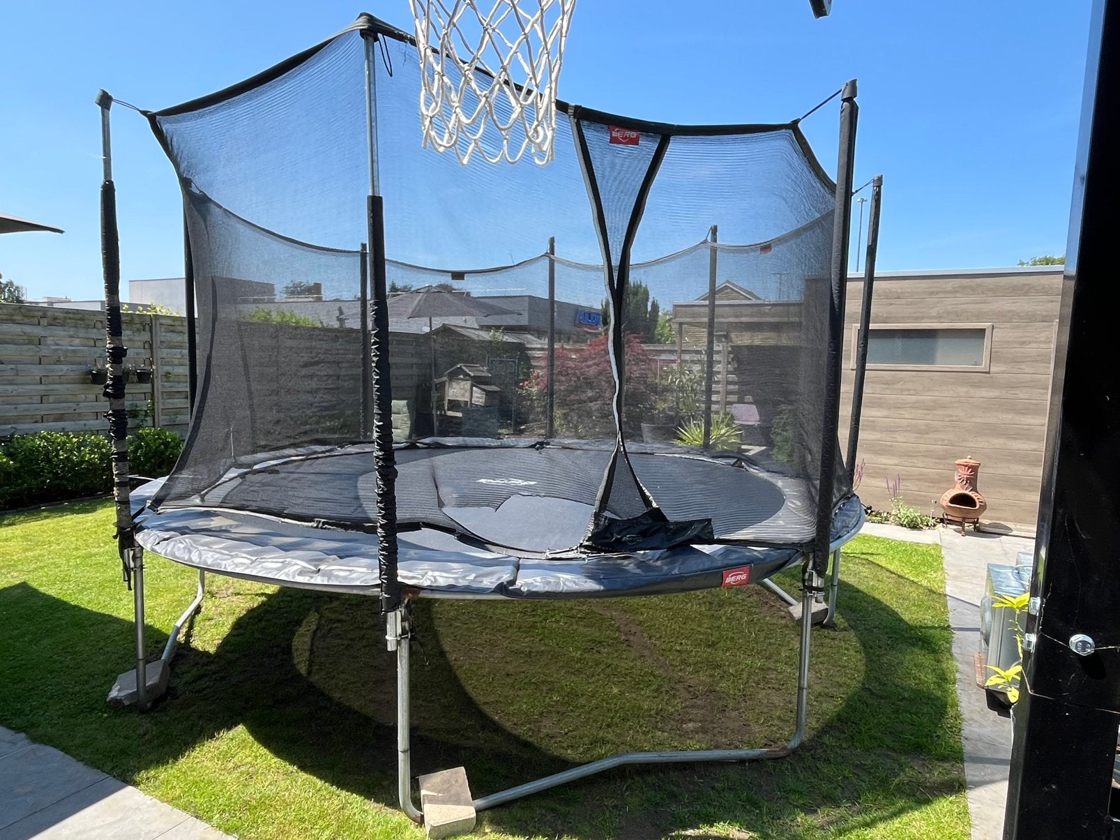 Trampoline Berg 430 cm diameter, Ophalen, Gebruikt