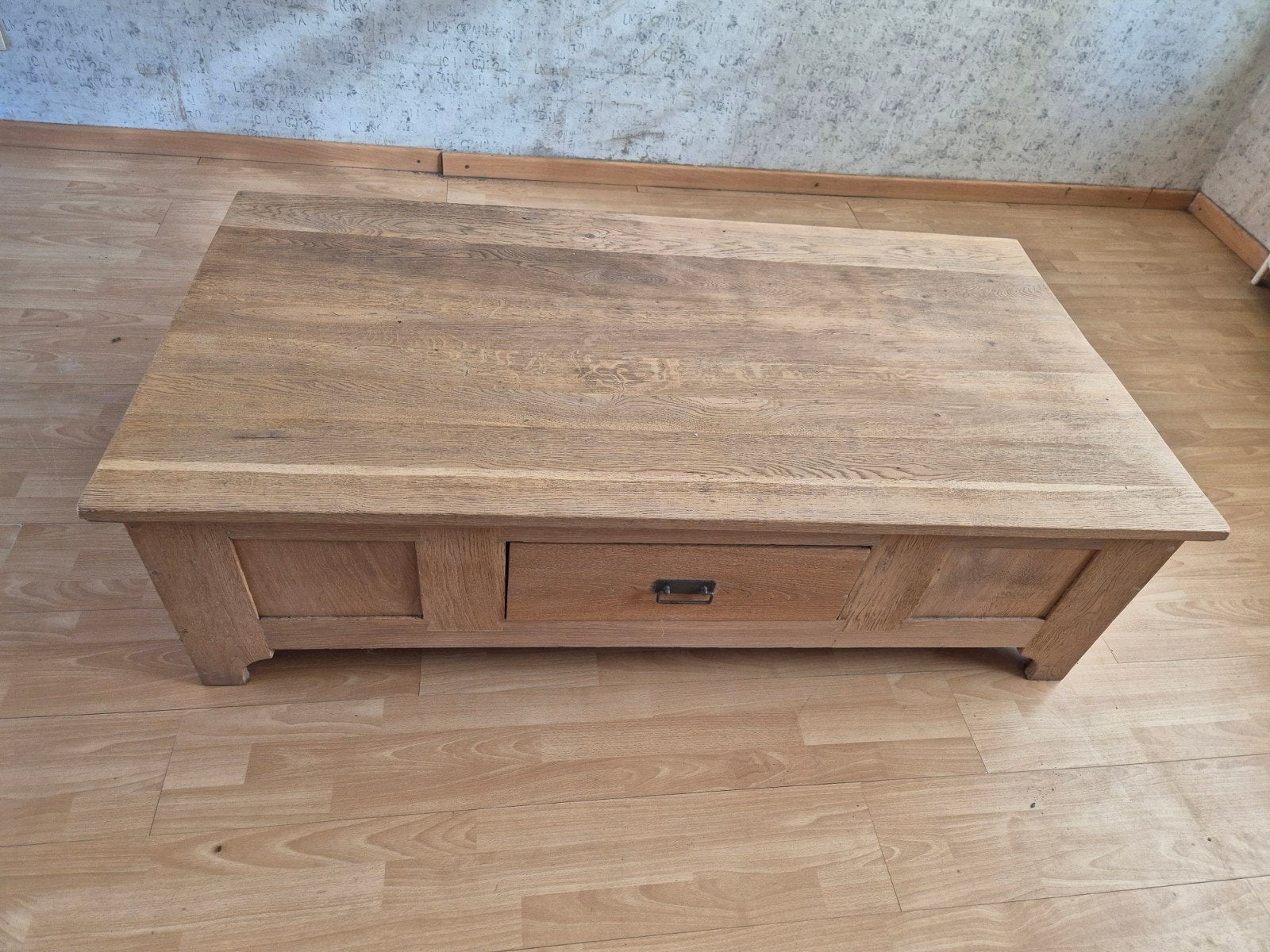 te koop eiken salon taffel in zeer goede staat, Ophalen