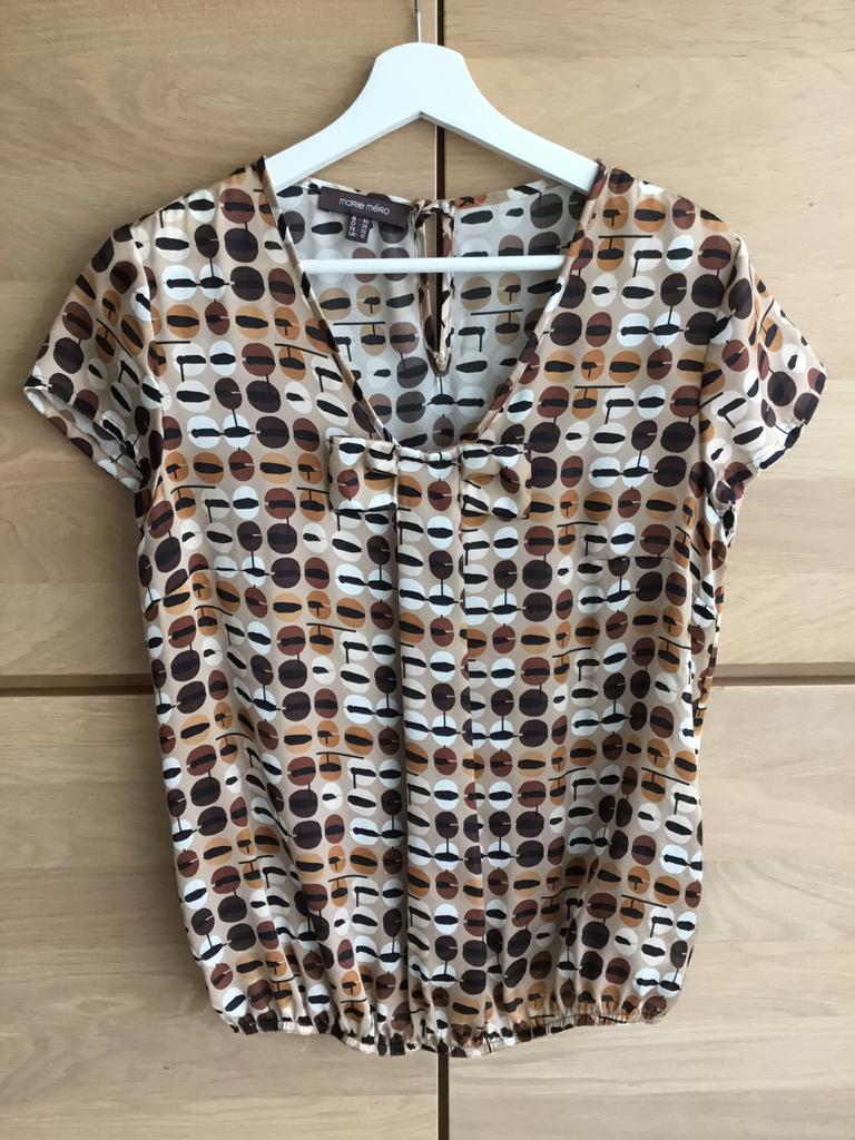 Blouse/t-shirt MARIE-MÉRO, Ophalen of Verzenden, Zo goed als nieuw, Maat 38/40 (M), Bruin