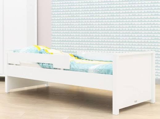 Bed 1 persoon Bopita Jonne 90x200, Ophalen, 90 cm, Eenpersoons, Wit