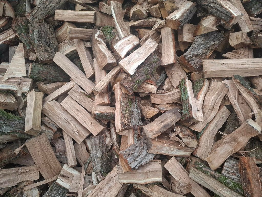 Eerstekeus brandhout: eik (vers), 6 m³ of meer, Ophalen of Verzenden, Eikenhout, Blokken