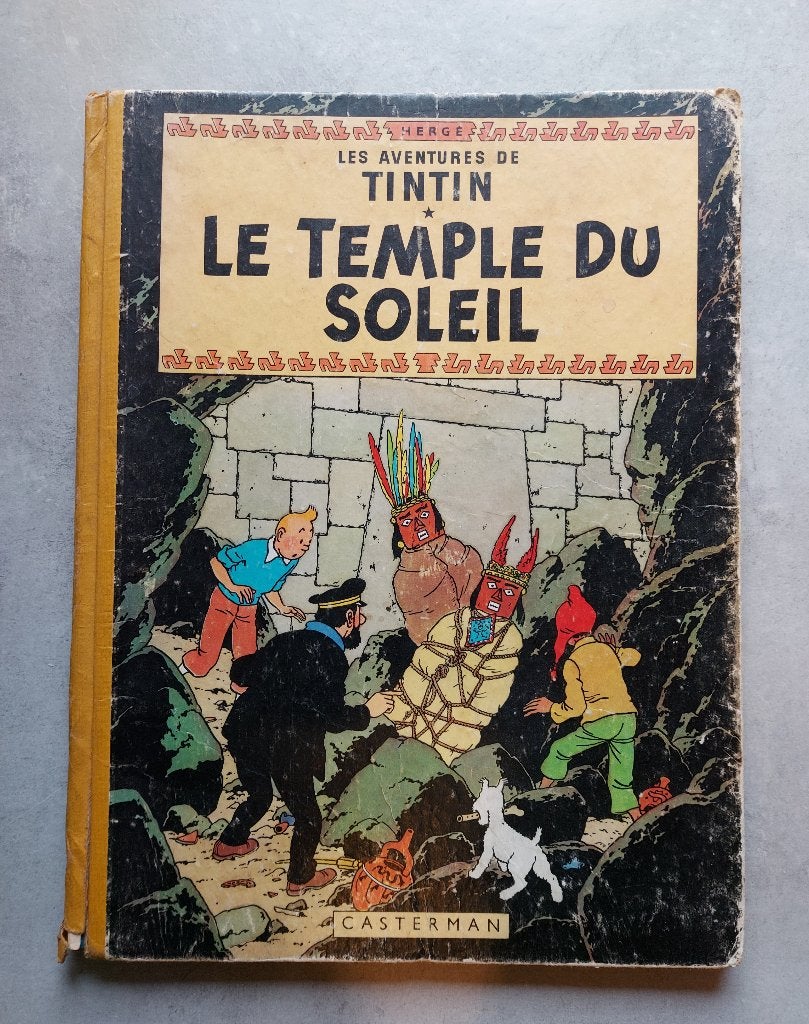 Kuifje album Temple du soleil. 1955. B12, Verzenden, Gelezen, Herge