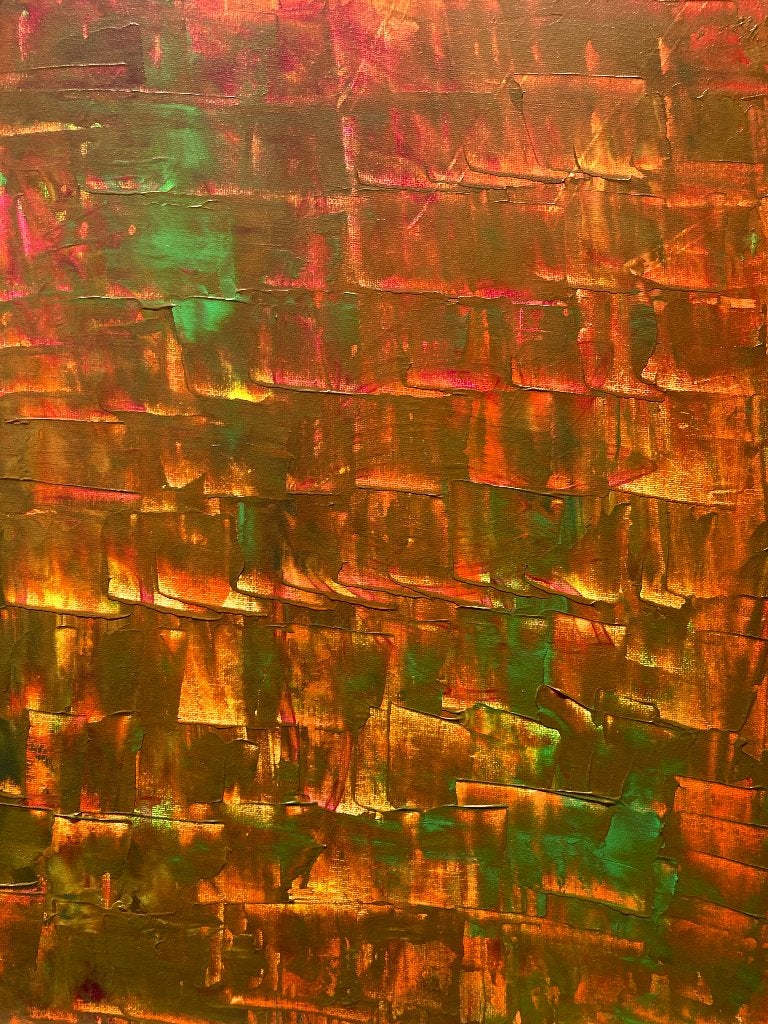 Peinture sur toile abstraite cadre tableau schilderij, Abstrait, Peinture acrylique, Autres matériaux, Enlèvement