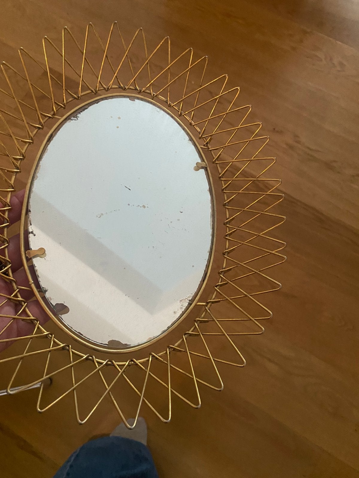 Plateaux miroirs vintage années 50, Enlèvement, Utilisé